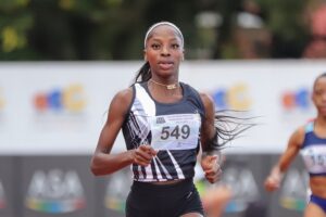 PRUDENCE SEKGODISO EQUALS PERSONAL BEST IN EUGENE